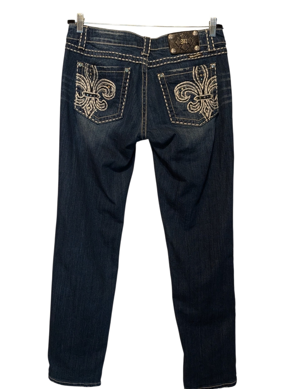 Miss Me Dark Blue Straight Leg Jeans - Picture 2 of 9